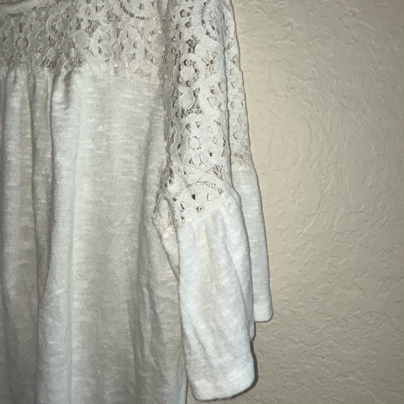 Cato White Bell Sleeve Blouse with Bib Collar - Picture 5 of 8